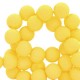 Acryl Perlen rund 6mm matt Bright yellow